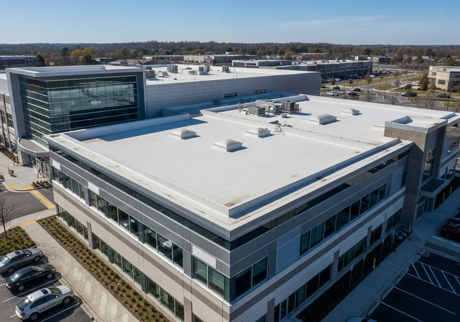 Finished commercial roof